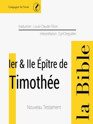 cover image of Deuxième épître aux Thessaloniciens